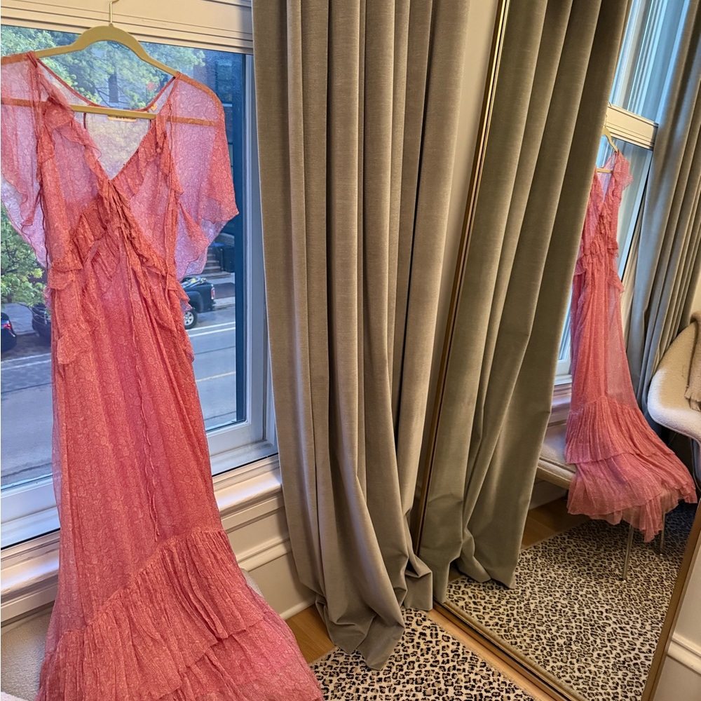Elegant Pink Doen Dress